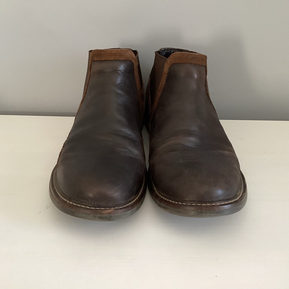 NAOT slip-on ankle boots/shoes Leather Brown 12 - Picture 2 of 8
